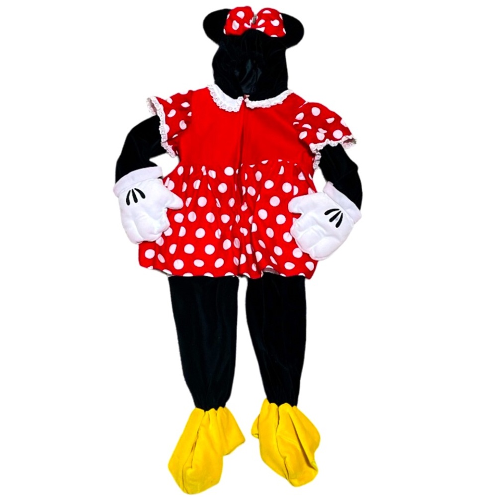 Vintage Rare Walt Disney World Kids Plush Minnie Mouse Costume Kids Size 2T / 4T
